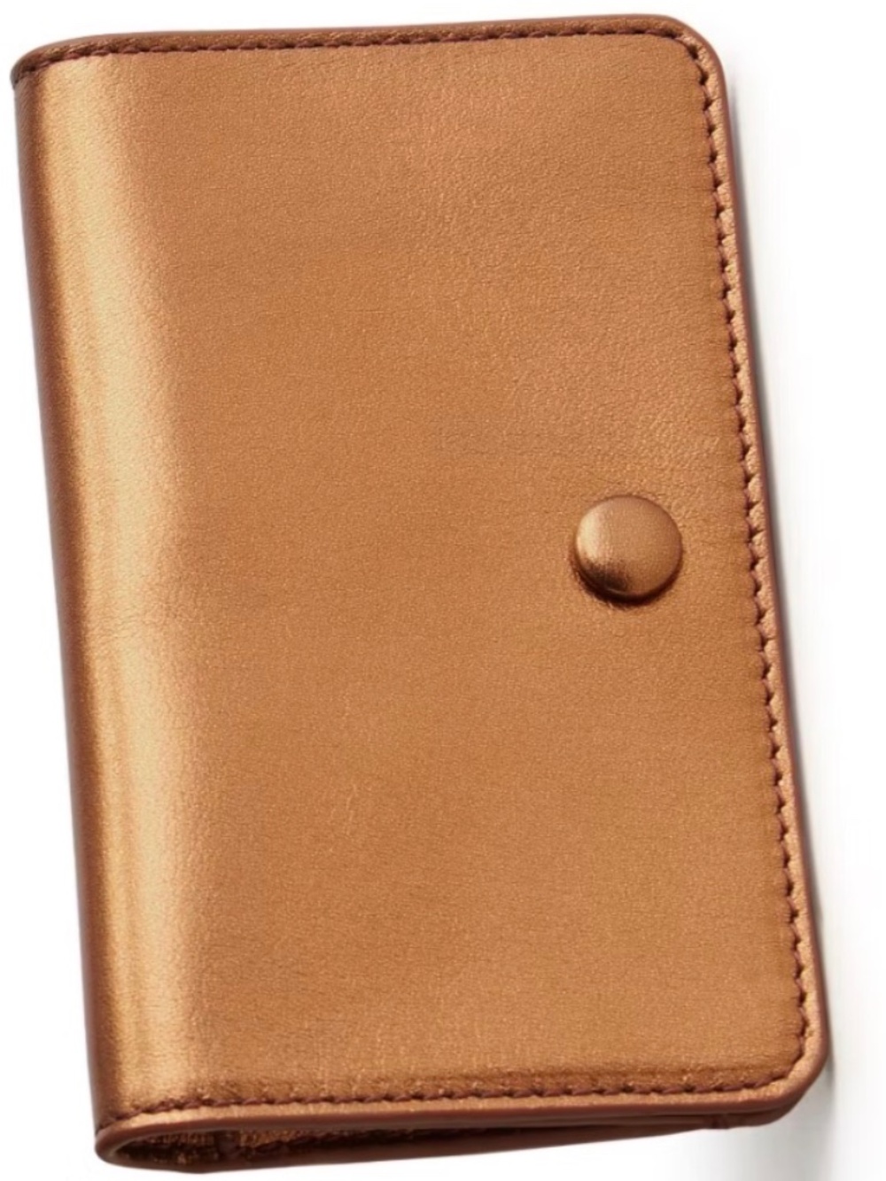 VERA BRADLEY CARD CASE BRONZE METALLIC